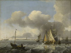 Vessels in a Breeze off Enkhuizen on the Zuider Zee