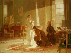 Victoria Regina: Queen Victoria receiving the news of her Accession by Henry Tanworth Wells