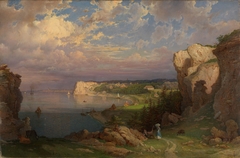 View from Högklint towards Visby by Johan Kristian Berger