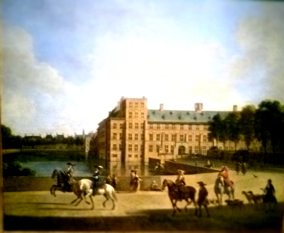 View of the Binnenhof in the Hague