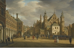 View of the Binnenhof in The Hague