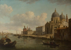 View of the Church of Santa Maria della Salute, Venice, looking East by William Marlow