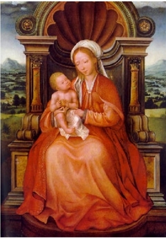 Virgin and Child Enthroned by Quentin Matsys