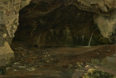 Vue d'une grotte by Achille Etna Michallon