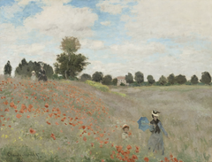 Wild Poppies, Near Argenteuil by Claude Monet