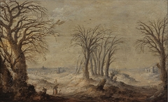 Winter Landscape with Leafless Trees