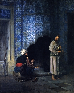 A Chat by the Fireside by Jean-Léon Gérôme