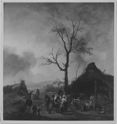 A Gypsy Encampment by Philips Wouwerman