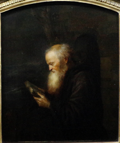 A Hermit Reading by Gerrit Dou