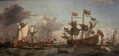 A Royal Visit to the Fleet in the Thames Estuary by Willem van de Velde the Younger