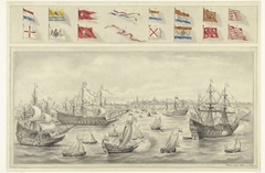 Aankomst van graaf Leicester te Vlissingen, 1585 by Pieter van Looy