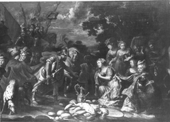 Abigail bringt David Lebensmittel (Schule) by Peter Paul Rubens