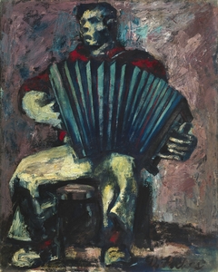 Accordion Player by Donald Forbes