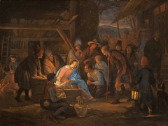 Adoration of the Shepherds by Jan Steen