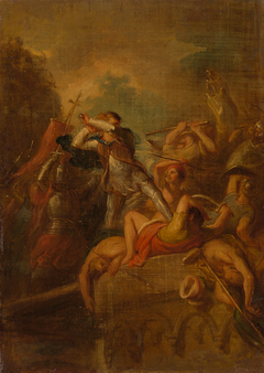 Anno 1219. Graaf Willem i van Holland verovert Damiate by Antonie Frederik Zürcher