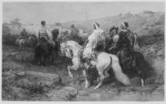 Arabs on the March by Adolf Schreyer