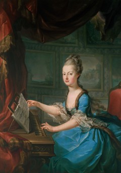 Archduchess Maria Antonia at the Spinet by Franz Xaver Wagenschön