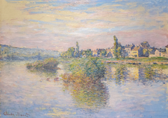Banks of the Seine at Lavacourt by Claude Monet