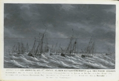 Batavian Fleet before Veere, 9 November 1800 by Engel Hoogerheyden