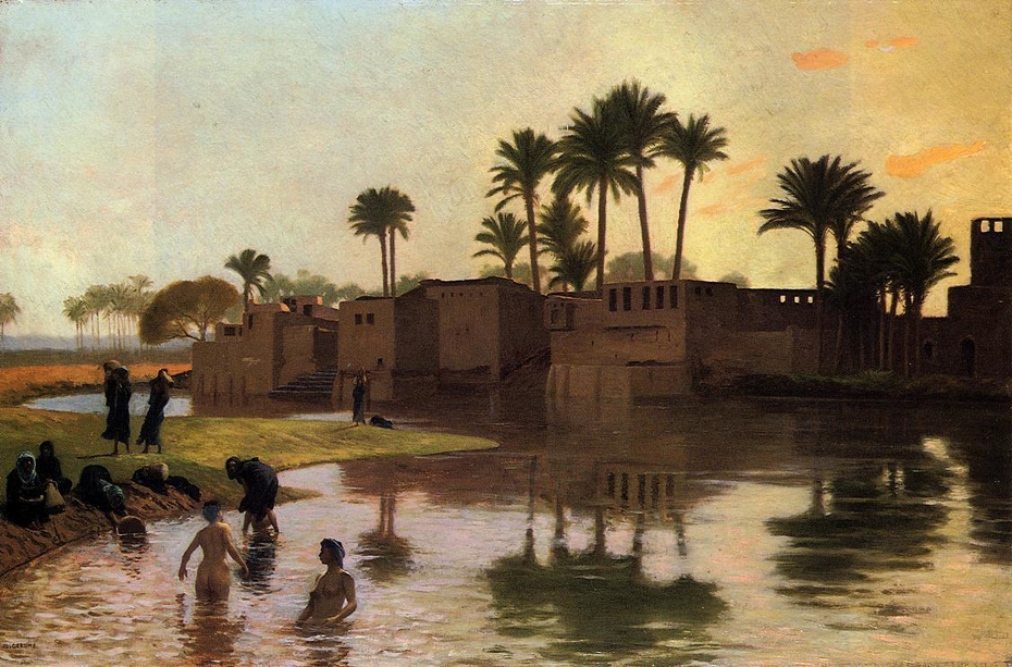 Bathers by the Edge of a River