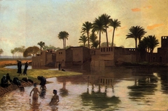 Bathers by the Edge of a River by Jean-Léon Gérôme