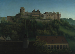 Blick auf das Heidelberger Schloss by Georg Philipp Schmitt