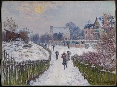 Boulevard Saint-Denis, Argenteuil, in Winter by Claude Monet