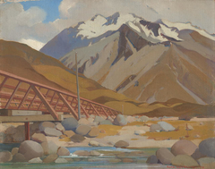 Bridge, Mt. Cook Road by Rata Lovell-Smith