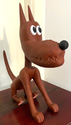 Brown Staring Dog by phil hayes