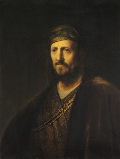 Bust of a Man in Oriental Costume by Rembrandt