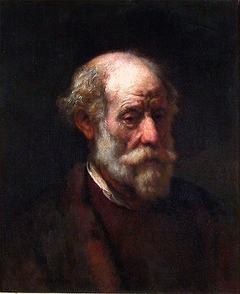 Bust of an old man by Rembrandt