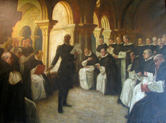 Camões reading «Os Lusíadas» to the Friars of São Domingos by António Carneiro