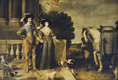 Charles I and Henrietta Maria Departing for the Chase by Daniël Mijtens