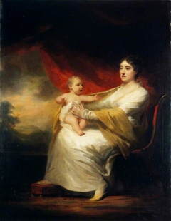 Charlotte Hall, Lady Hume Campbell of Marchmont, and her son, Sir Hugh Hume Campbell, 7th Bart of Marchmont (1812 - 1894) by Henry Raeburn