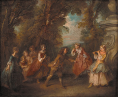 Children at Play in the Open by Nicolas Lancret