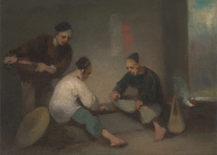 Chinese Gambler by George Chinnery