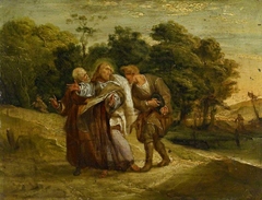 Christ with his Disciples on the Road to Emmaus by John Runciman
