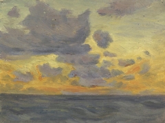 Clouds over the sea by Sarah A Doidge