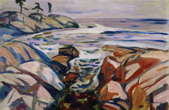 Coastal Landscape at Hvitsten by Edvard Munch