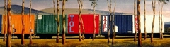 Container Train by Jeffrey Smart