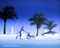 COURIR A LAS OLAS - Running at Las Olas- by Pascal by Pascal Lecocq