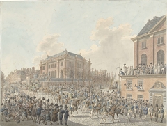 De inkomst te Amsterdam van Lodewijk Napoleon op 20 April 1808 by Jan Anthonie Langendijk Dzn