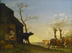 Driving the Cattle out to Pasture in the Morning by Paulus Potter