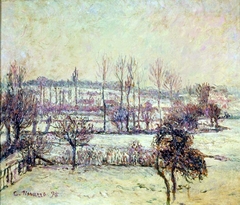 Effect of Snow at Éragny by Camille Pissarro