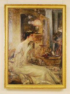 En soirée - Madame Pascal Blanchard by George Desvallières