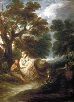 Family Group in Landscape by Gainsborough Dupont