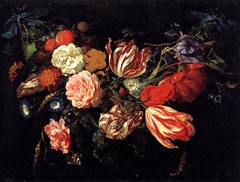 Festoon with Flowers and Fruit by Jan Davidsz. de Heem