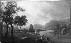 Flusslandschaft by Franz Hochecker