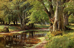 Forest Landscape by Peder Mørk Mønsted