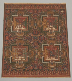 Four Mandalas of the Guhyasamaja Cycle by Anonymous